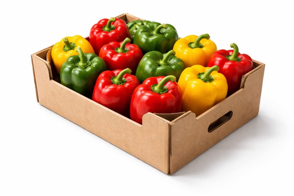 producción de pimientos de colores